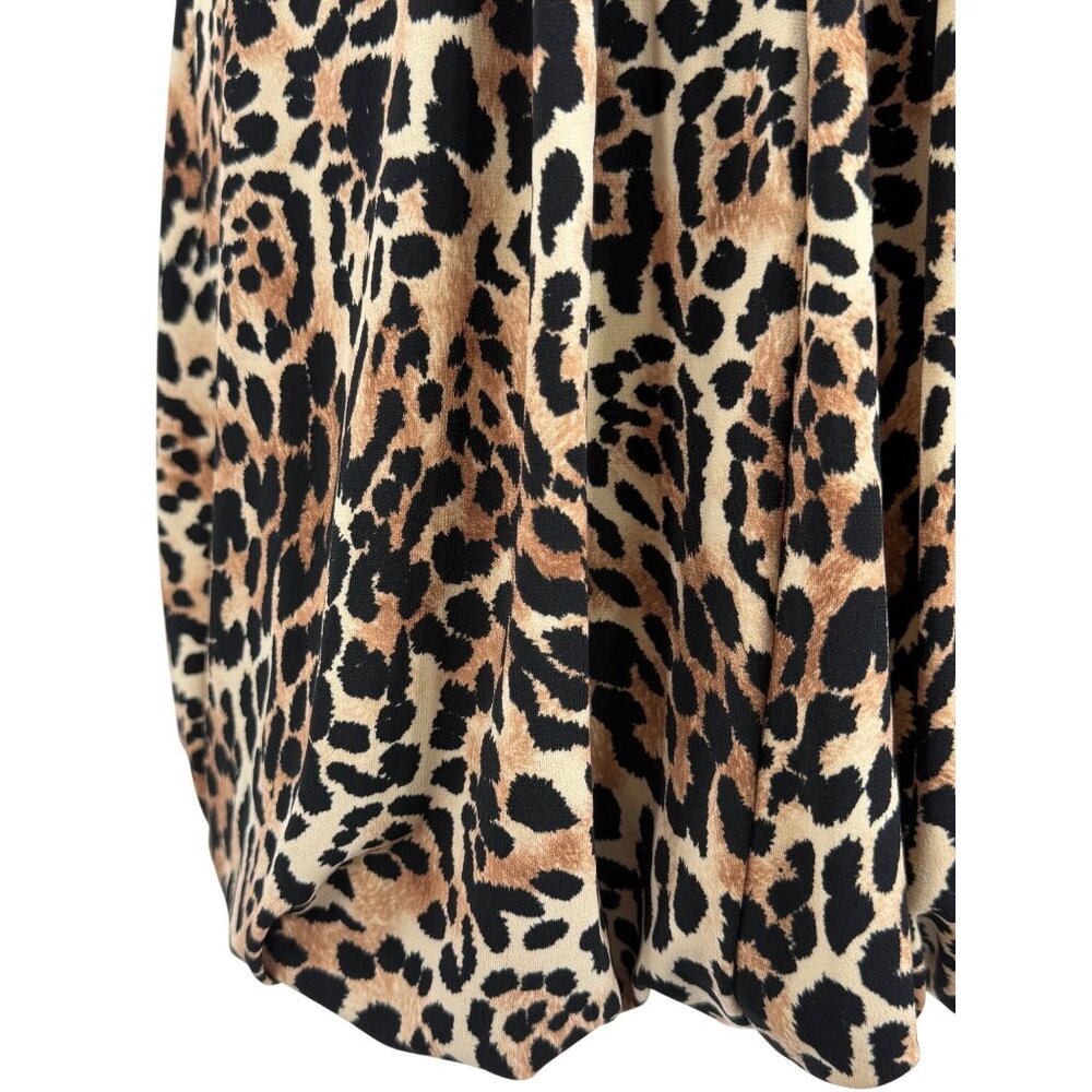 Vintage NWT Candies Y2K Leopard Halter Mini Dress S Bimbocore McBling Fairycore - Picture 13 of 16